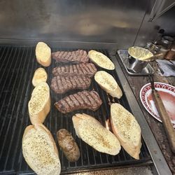 Palo Cedro Inn - Garlic bread, potatoes and steaks are cooking nicely!