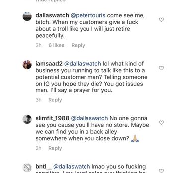 Dallas Watch & Diamonds - What kind of business that curse a potential customer, so unprofessional - Jewelry Near Me - Dallas, Texas Dallas Watch & Diamonds - What kind of business that curse a potential customer, so unprofessional - Jewelry Near Me - Dallas, Texas