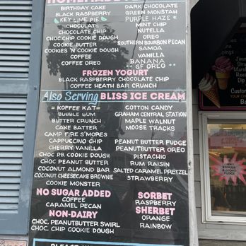 Josie's Ice Cream - a menu for the ice cream parlor - Ice Cream & Frozen Yogurt Near Me - Cumberland, Rhode Island