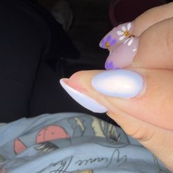 Nails of Tomball - Cut from filing my nail super rough.