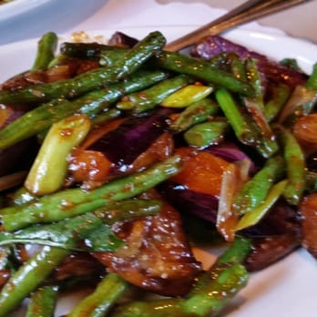 Lily Kai - Stir-Fry Eggplant and String Beans ala Szechuan - Chinese Near Me - Petaluma, California
