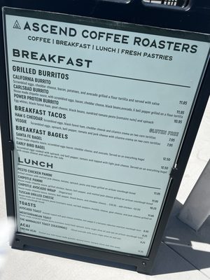 Menu photo 1 Ascend Coffee Roasters Vista, CA