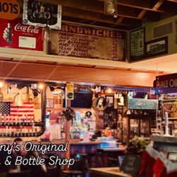 Tony's Original Deli And Bottle Shop - View of the bar from the deli side.