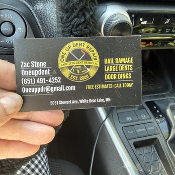 One Up Dent Repair - Contact info - Mobile Dent Repair Near Me - White Bear Lake, Minnesota
