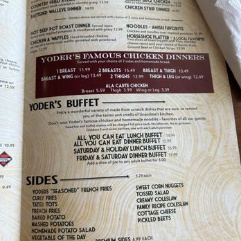 Yoder's Kitchen - Menu - Bakeries Near Me - Arthur, Illinois