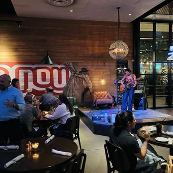 Culinary Dropout - Rear dining area with live music. - New American Near Me - Scottsdale, Arizona