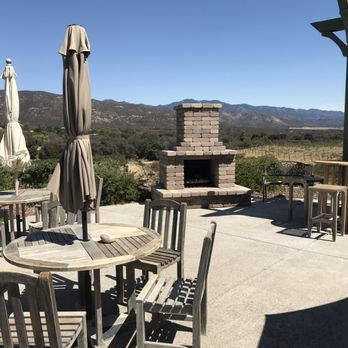Sierra Roble Winery And Vineyard - Open air patio with a fireplace and gorgeous views. - Wineries Near Me - Warner Springs, California Sierra Roble Winery And Vineyard - Open air patio with a fireplace and gorgeous views. - Wineries Near Me - Warner Springs, California