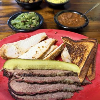 Five Star BBQ & Steakhouse - 2 meat combo, sliced chicken and brisket - Barbeque Near Me - Stroud, Oklahoma Five Star BBQ & Steakhouse - 2 meat combo, sliced chicken and brisket - Barbeque Near Me - Stroud, Oklahoma