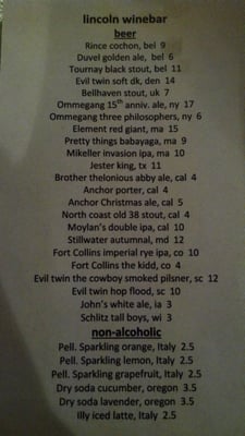 Menu photo 4 Lincoln Wine Bar Mt Vernon, IA Menu photo 4 Lincoln Wine Bar Mt Vernon, IA