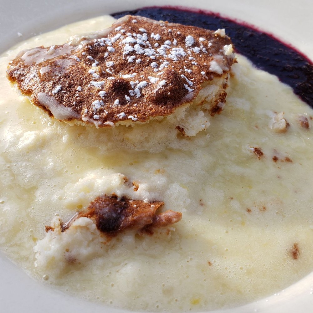 The Red Dory - Very odd lemon pudding dessert. (Skip it) - New American Near Me - Tiverton, Rhode Island The Red Dory - Very odd lemon pudding dessert. (Skip it) - New American Near Me - Tiverton, Rhode Island