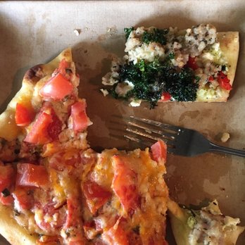 Tomato Pie Cafe - The sausage & red pepper flatbread has so much zesty flavor to it. My mouth is watering again! Tomato pie flat bread yummy too! - Salad Near Me - Lititz, Pennsylvania Tomato Pie Cafe - The sausage & red pepper flatbread has so much zesty flavor to it. My mouth is watering again! Tomato pie flat bread yummy too! - Salad Near Me - Lititz, Pennsylvania