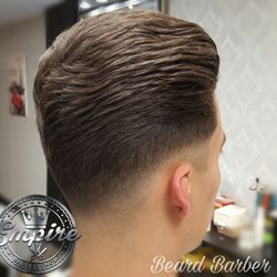 Imperium Barbershop - Pompadour haircut with the low fade