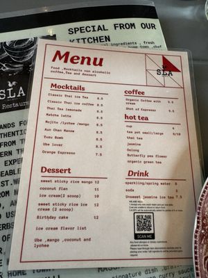 Menu photo 5 Sla Thai Restaurant Montclair, NJ