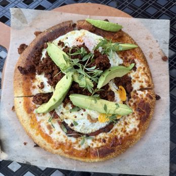 Urth Caffé - Orange - Huevos Rancheros Pizza - Coffee & Tea Near Me - Orange, California