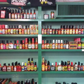 Brooksie's Propane - Wall of hot sauce - Propane Near Me - Chandler, Arizona