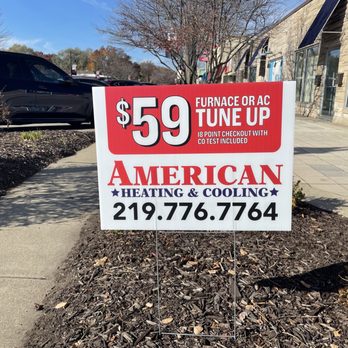 Flyover Print - Yard Sign for HVAC company - Printing Services Near Me - Highland, Indiana Flyover Print - Yard Sign for HVAC company - Printing Services Near Me - Highland, Indiana