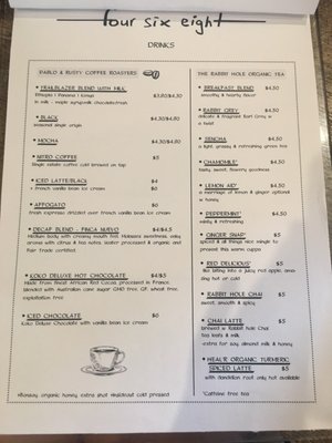 Menu photo 3 Four Six Eight Paddington, NSW