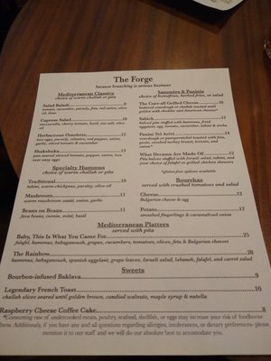 Menu photo 5 The Forge Pittsburgh, PA