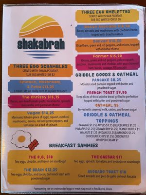 Menu photo 6 Shakabrah Java Tacoma, WA