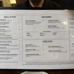 Food menu Food menu