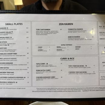 Zen Box Izakaya - Food menu - Ramen Near Me - Minneapolis, Minnesota Zen Box Izakaya - Food menu - Ramen Near Me - Minneapolis, Minnesota