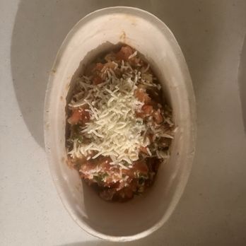Chipotle Mexican Grill - Brown rice, pinto beans, steak, pico, corn, red salsa, sour cream. No one would believe me if I didn't actually buy it $13.25 berry. - Fast Food Near Me - Visalia, California