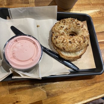K Brew - Berry parfait bagel with strawberry cream cheese - Coffee & Tea Near Me - Knoxville, Tennessee
