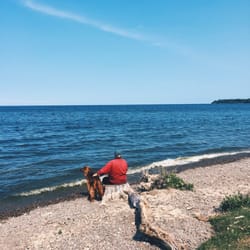 Oak Orchard Marine State Park - A nice area to sit and enough the breeze
