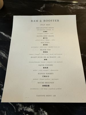 Menu photo 4 Ram & Rooster Metuchen, NJ