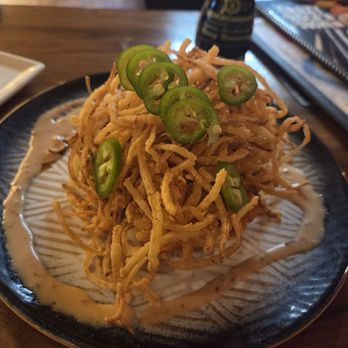 Crazy Rock'N Sushi - Godzilla Roll - Fried Crispy onion with S. tuna - Sushi Bars Near Me - Stanton, California