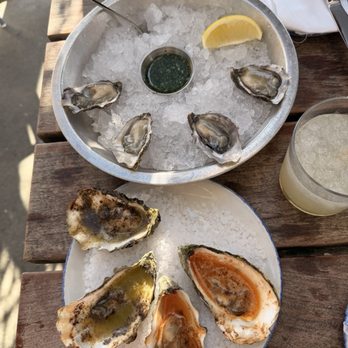 Hog Island Oyster Co - Daily oysters and 2 chipotle bourbon and 2 miso nori butter oysters - Seafood Near Me - Napa, California Hog Island Oyster Co - Daily oysters and 2 chipotle bourbon and 2 miso nori butter oysters - Seafood Near Me - Napa, California