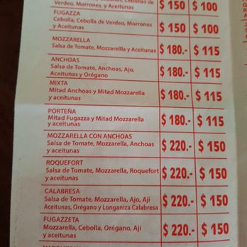 El Barrilete - Precios enero 2018 - Pizza Near Me - Buenos Aires, C El Barrilete - Precios enero 2018 - Pizza Near Me - Buenos Aires, C