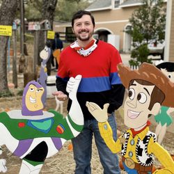 The Flower Mound Pumpkin Patch - Toy Story photo op