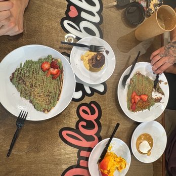 Dulce Habibi - Dubai Crepe, pistachio latte - Coffee & Tea Near Me - San Antonio, Texas Dulce Habibi - Dubai Crepe, pistachio latte - Coffee & Tea Near Me - San Antonio, Texas
