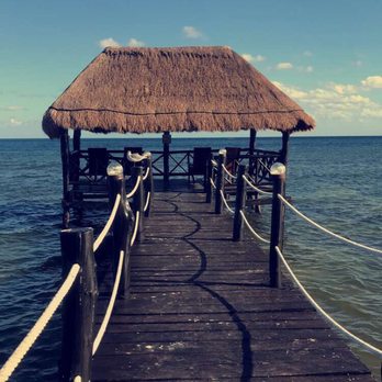 Azul Sensatori - On the beach there's a little dock you can sit out on - Hotels Near Me - Puerto Morelos, ROO