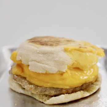 Humanity Coffee - The ECS - Egg, cheddar cheese, and sausage breakfast sandwich - Coffee & Tea Near Me - Newport Beach, California Humanity Coffee - The ECS - Egg, cheddar cheese, and sausage breakfast sandwich - Coffee & Tea Near Me - Newport Beach, California