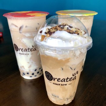 Greatea - 16 oz coffee cake milk tea ($3.99) & two 24 oz Greateas ($4.99) - Bubble Tea Near Me - Johns Creek, Georgia Greatea - 16 oz coffee cake milk tea ($3.99) & two 24 oz Greateas ($4.99) - Bubble Tea Near Me - Johns Creek, Georgia