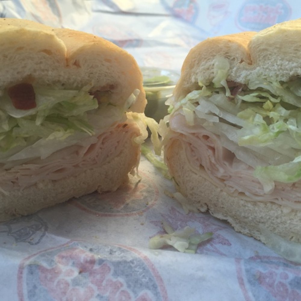 Jersey Mike's Subs - Turkey, bacon, avo, provolone on white bread - Delis Near Me - Del Mar, California Jersey Mike's Subs - Turkey, bacon, avo, provolone on white bread - Delis Near Me - Del Mar, California