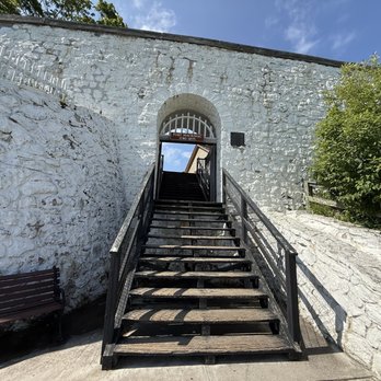 Fort Mackinac - Steps into entrance - Landmarks & Historical Buildings Near Me - Mackinac Island, Michigan