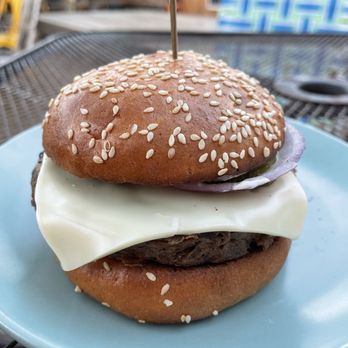 Kinda Tropical - Griddle burger with vegan patty - Breakfast & Brunch Near Me - Austin, Texas Kinda Tropical - Griddle burger with vegan patty - Breakfast & Brunch Near Me - Austin, Texas