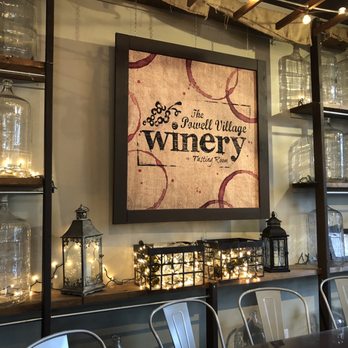 Powell Village Winery - wine glasses and bottles on shelves - Wineries Near Me - Powell, Ohio Powell Village Winery - wine glasses and bottles on shelves - Wineries Near Me - Powell, Ohio
