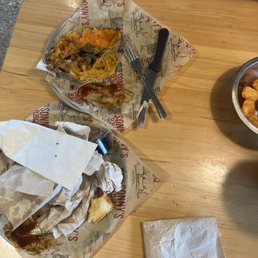 Demolished food