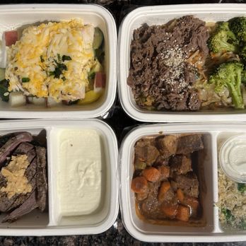 Cook Unity - Left: 3 cheese chicken gratin, miso butter flat iron steak
Right: Beef & Broccoli, low carb beef stew - Food Delivery Services Near Me Cook Unity - Left: 3 cheese chicken gratin, miso butter flat iron steak
Right: Beef & Broccoli, low carb beef stew - Food Delivery Services Near Me
