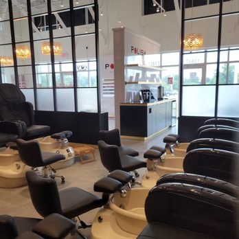 POLISH - The Nail Bar - July 2021: Facing the free beverage area from the pedicure section - Nail Salons Near Me - Odessa, Florida