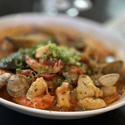 Bravo Zulu Asian Oyster Bar - We shared the Cioppino and asked for extra bread to soak up the sauce.