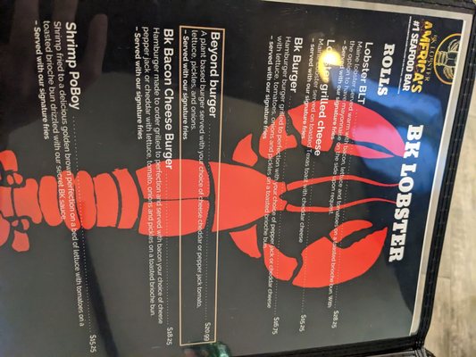 Menu photo 2 BK Lobster Foxwoods Mashantucket, CT Menu photo 2 BK Lobster Foxwoods Mashantucket, CT