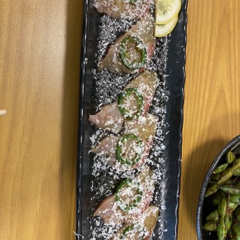 Tsubasa - Yellowtail ponzu - Sushi Bars Near Me - League City, Texas Tsubasa - Yellowtail ponzu - Sushi Bars Near Me - League City, Texas