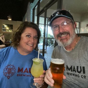 Maui Brewing - When it's logo wear Wednesday, you wear your hubby's shirt to save a buck. - Brewpubs Near Me - Lahaina, Hawaii Maui Brewing - When it's logo wear Wednesday, you wear your hubby's shirt to save a buck. - Brewpubs Near Me - Lahaina, Hawaii