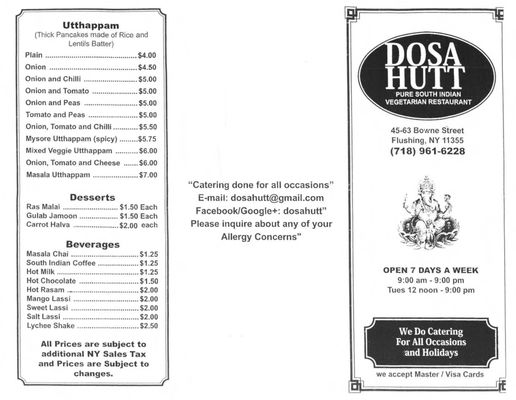 Menu photo 6 Dosa Hutt Flushing, NY