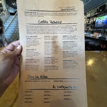 Mambo Grill & Tapas - Menu side 2 - Tapas/Small Plates Near Me - Salisbury, North Carolina